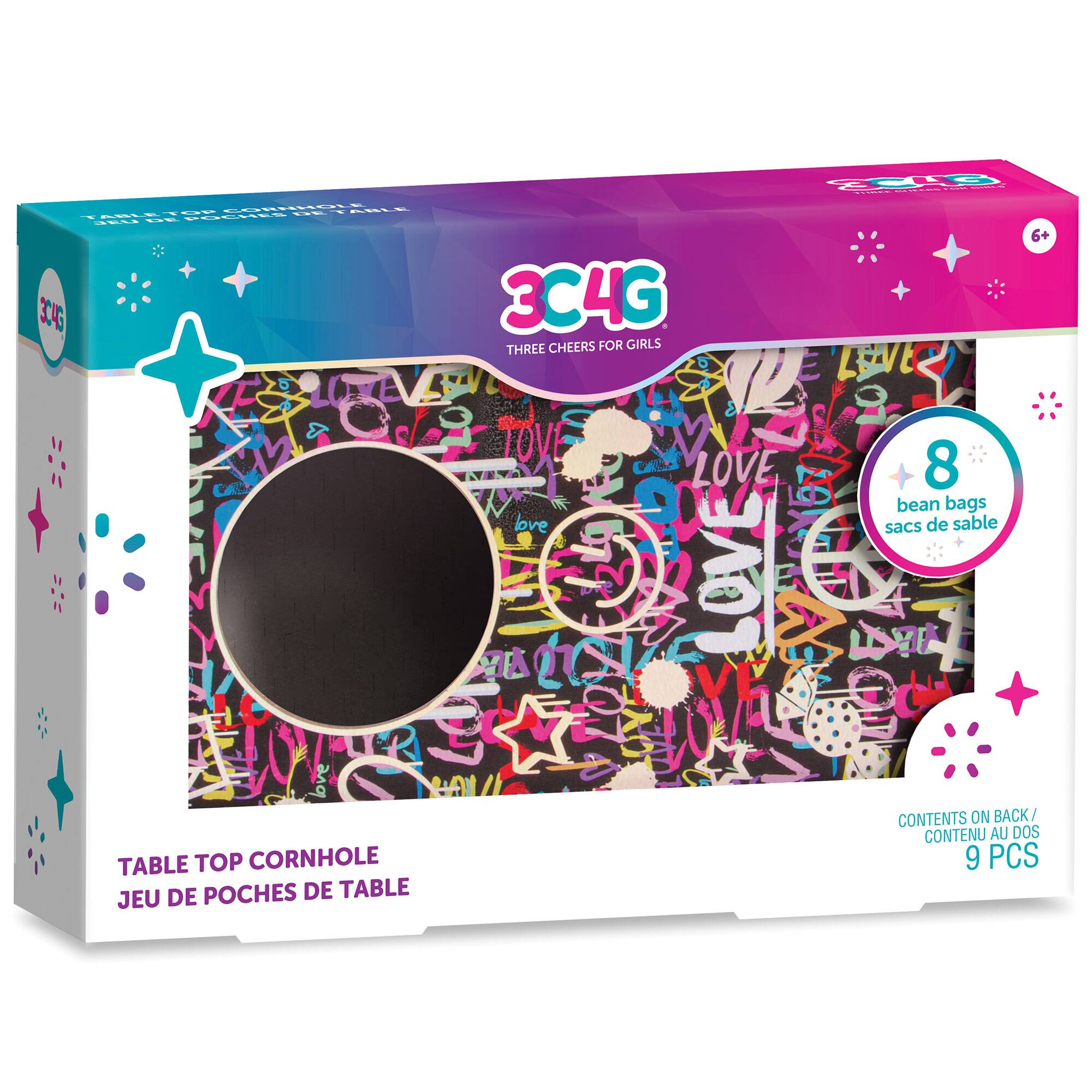 Make It Real™ 3C4G Graffiti Table Top Cornhole Set